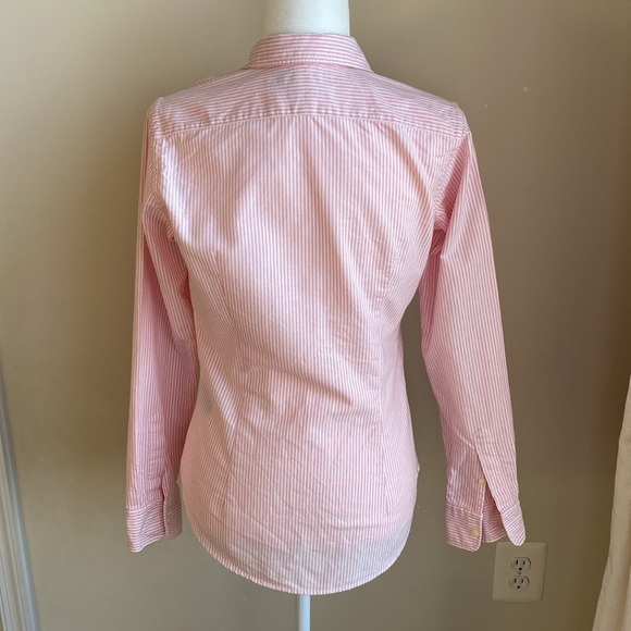 Ralph Lauren Slim Fit Striped Oxford Flesh Pony - Picture 4 of 11